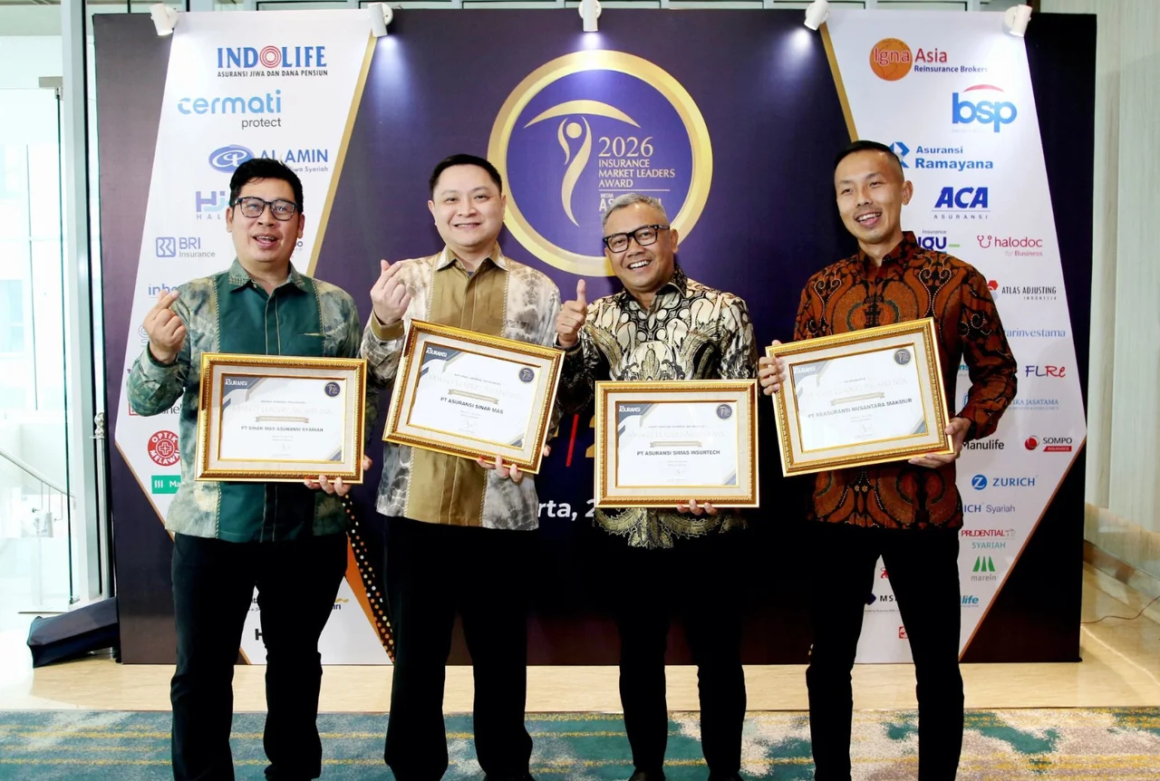 Foto : Manajemen PT Sinar Mas Asuransi Syariah dalam kegiatan&nbsp;Sharia General Insurance Market Leaders 2026.